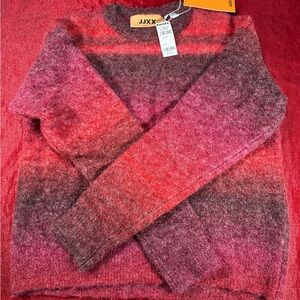 Womens JJXX Tillys Multicolor Purple Sweater Size Small NWT $70 Retail